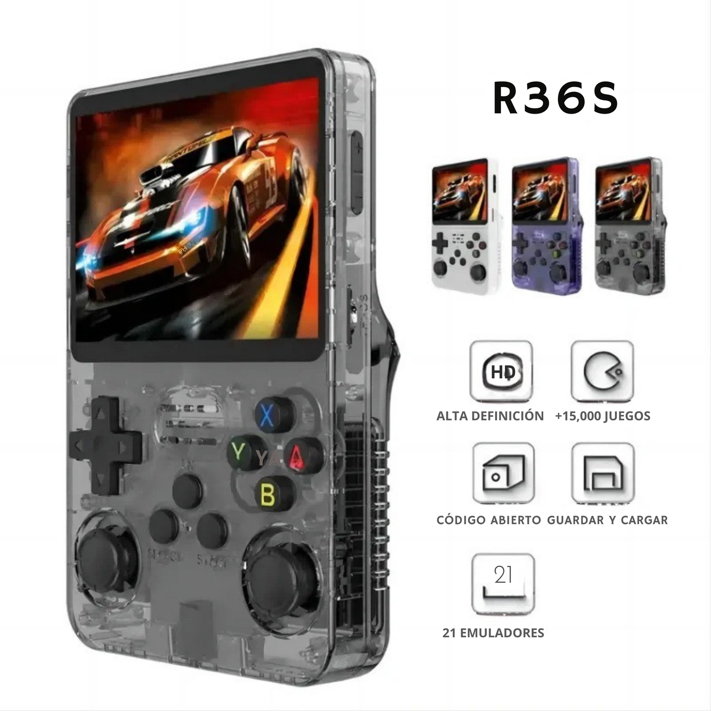 Consola de Juegos Retro Portátil, Single Card 64GB