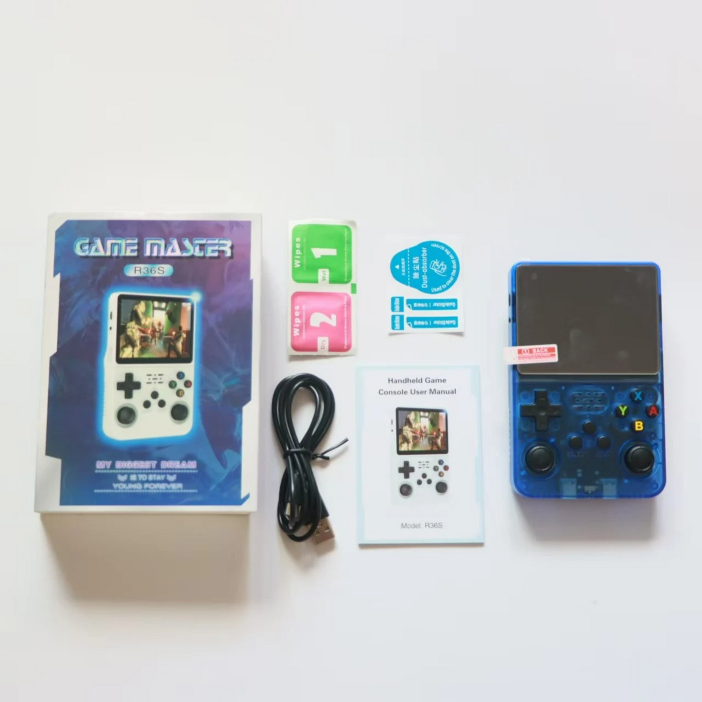Consola de Juegos Retro Portátil, Single Card 64GB